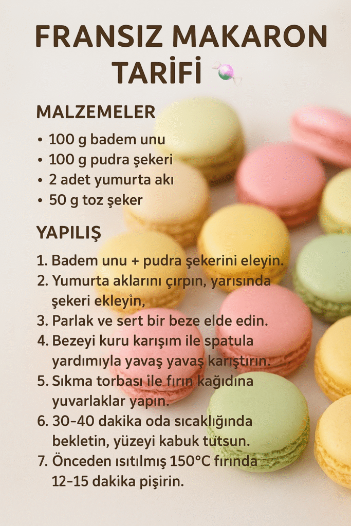 #macaron #tatlıtarifi #fransızmutfağı